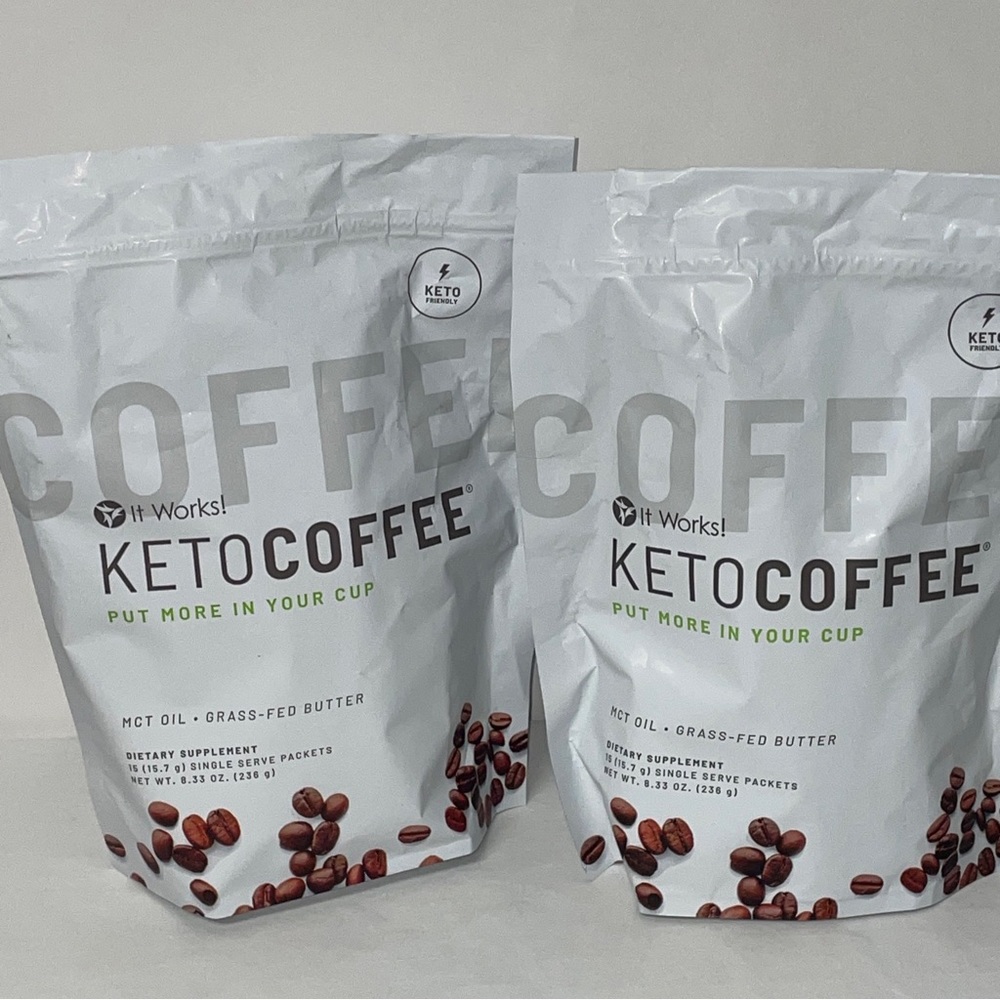 Lot of 2 It Works Keto Coffee 30 Packets Sealed Package with MCT Oil Keto Diet